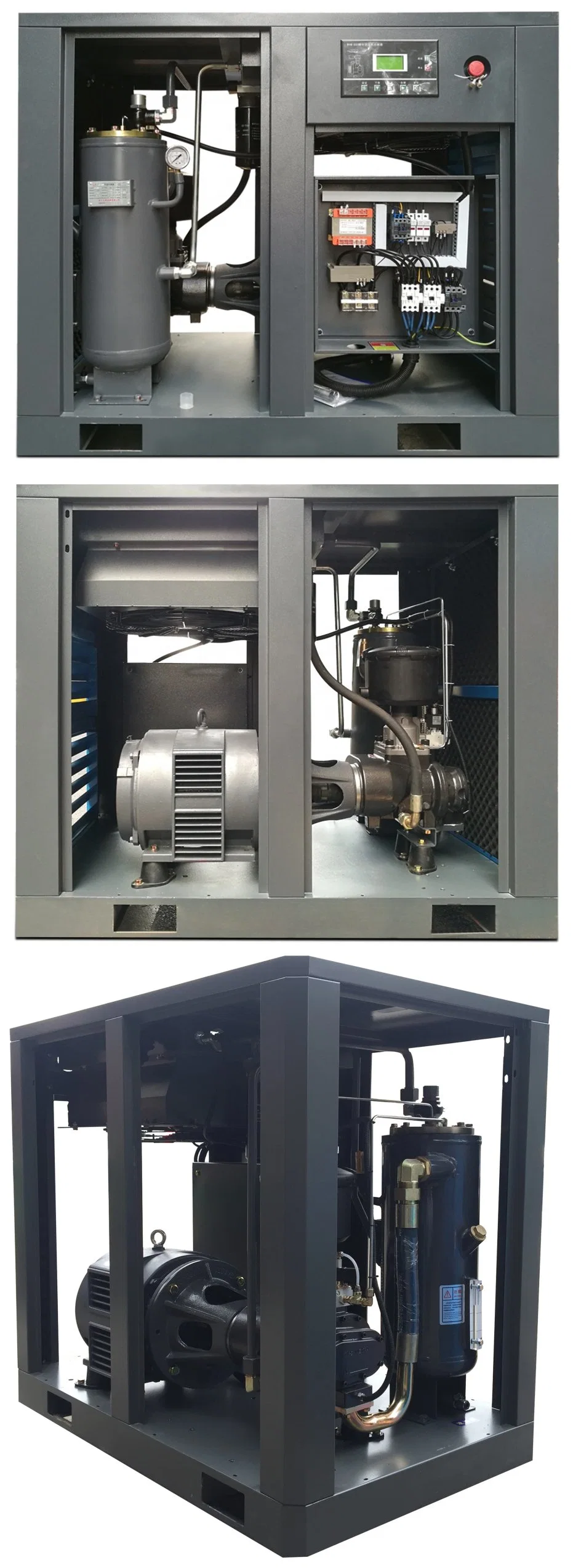 Best Price Single Screw Type Industrial Oil Injected Air Compressor Baosi Air End 7.5kw -45kw 0.8 -1.6 MPa Pm VSD Variable Speed Energy Saving Manufacturer